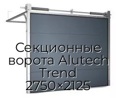 Секционные ворота Alutech Trend 2750×2125