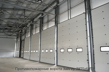 Противопожарные ворота Зайгер 3875х6875