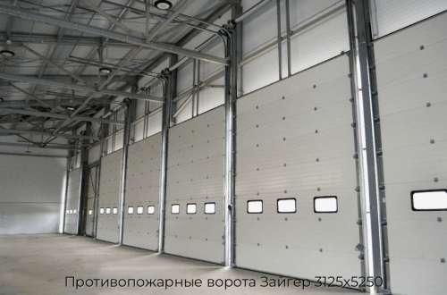 Противопожарные ворота Зайгер 3125х5250 1