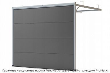 Гаражные секционные ворота RenoMatic 42 2750х2125 с приводом ProMatic