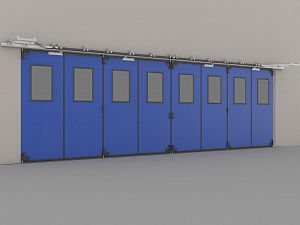 Складные ворота Doorhan с нижней направляющей 3500х4000 preview 1