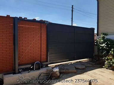 Откатные ворота Alutech 2375х4875 мм
