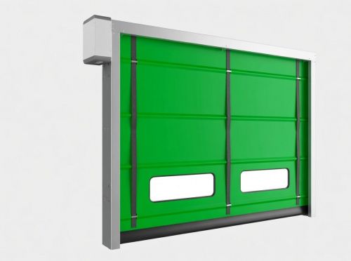 Ворота ПВХ DoorHan складывающиеся ширина 3700 высота 3700 1