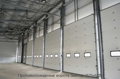 Противопожарные ворота Зайгер 2125х6125 1