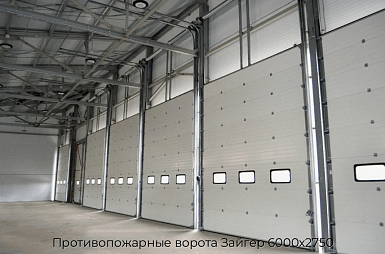 Противопожарные ворота Зайгер 6000х2750