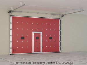 Противопожарные ворота Doorhan EI60 2000х5125 preview 1