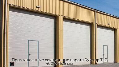 Промышленные секционные ворота Ryterna TLP 4000х3625 мм