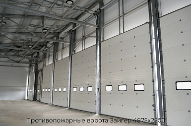 Противопожарные ворота Зайгер 4875х2500
