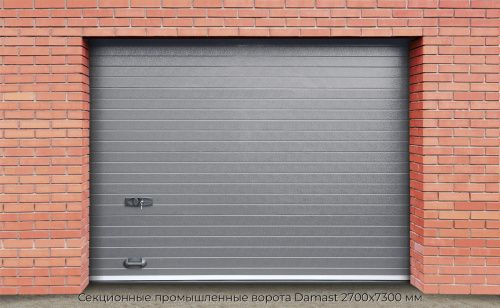 Секционные промышленные ворота Damast 2700х7300 мм 1