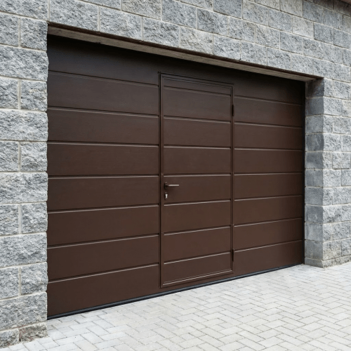 Секционные гаражные ворота с калиткой Doorhan RSD02 (2000*3000) 1